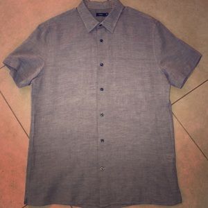 Vince men’s short sleeve linen button down